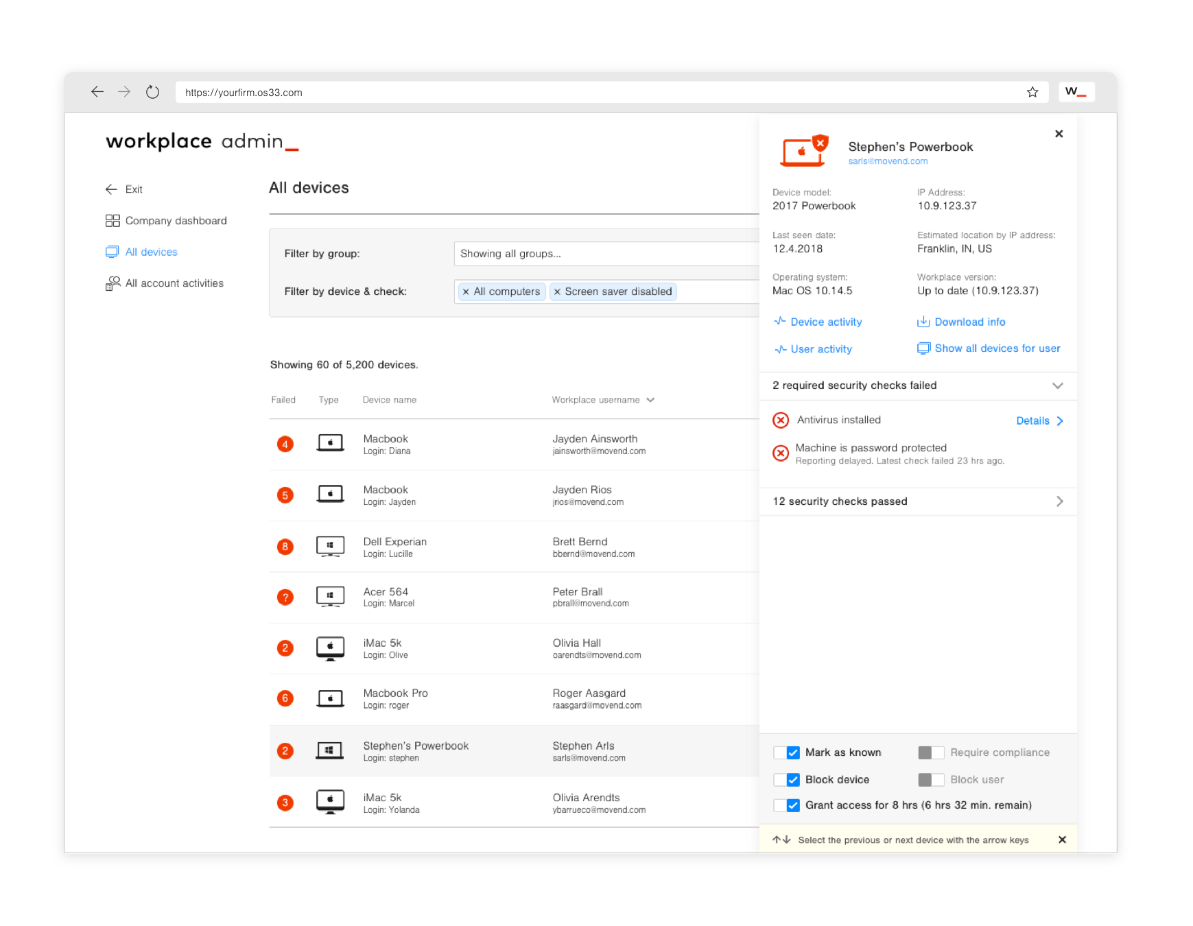 Endpoint device compliance-2